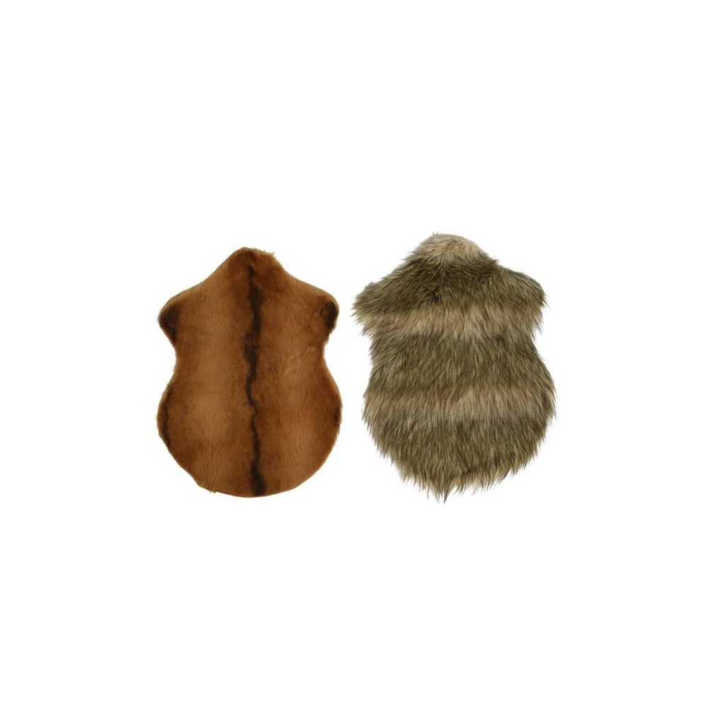 TAPPETO ECOPELLICCIA 2COL ASS